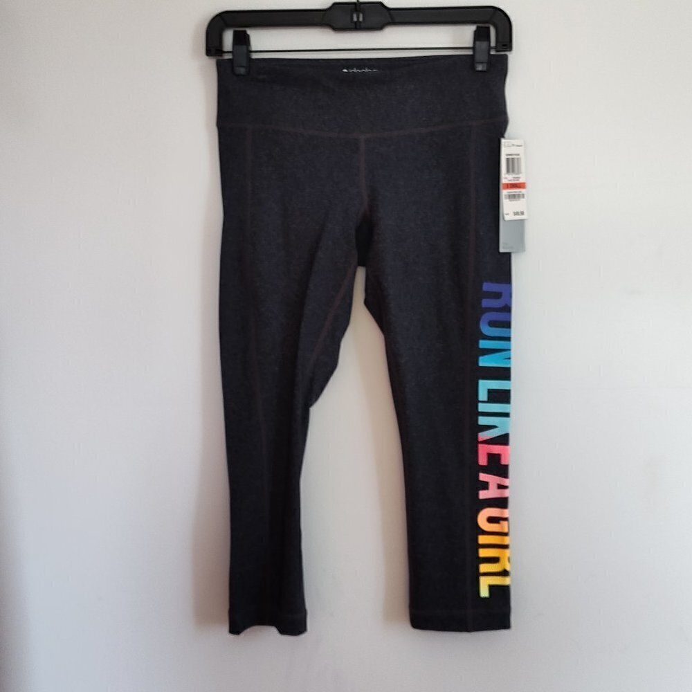 Ladies SZ XS Ideology Grey Cropped Leggings